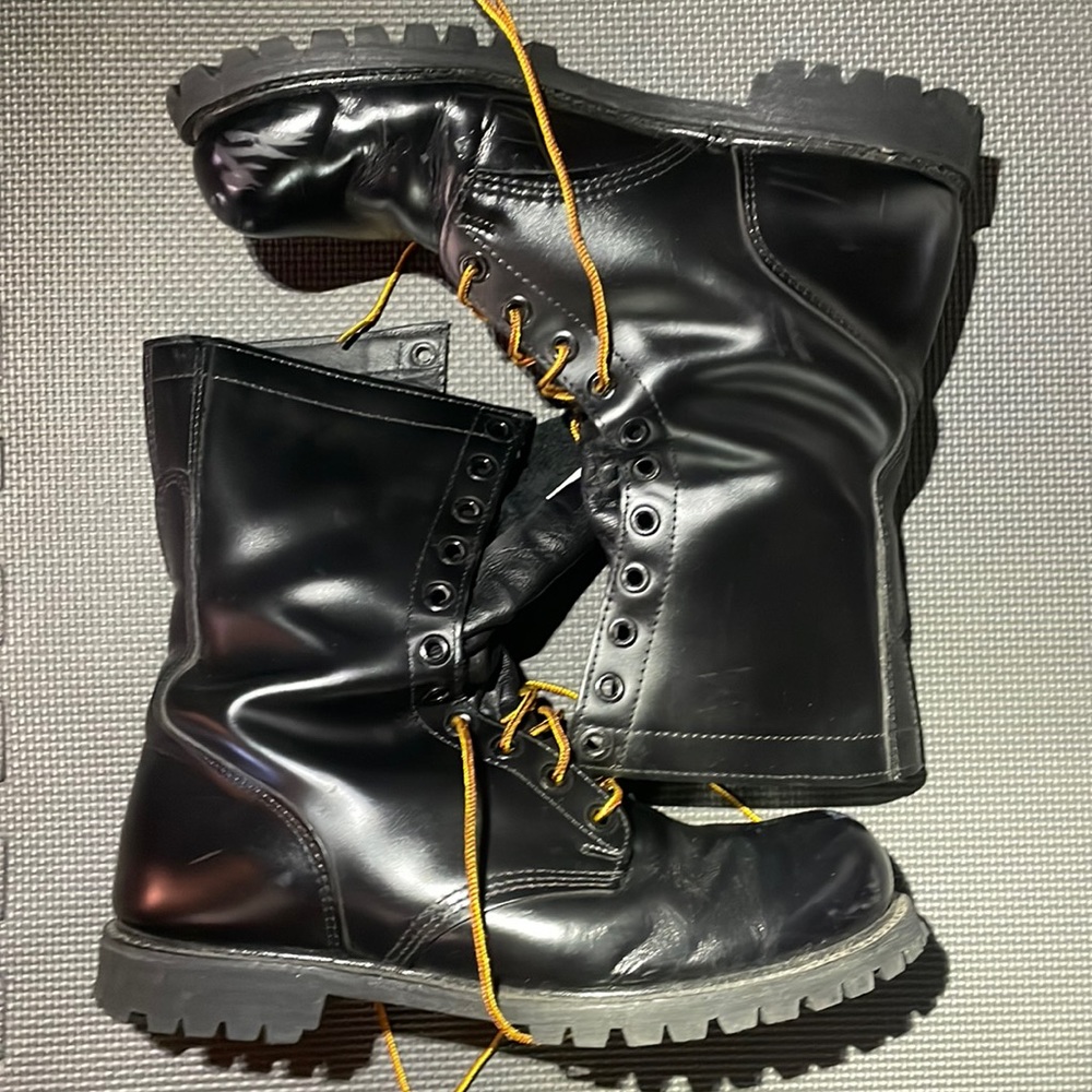 Corcoran Black 10” Plain Toe Boot Size 12 Wide